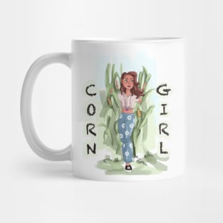 Corn girl raw vegan Mug